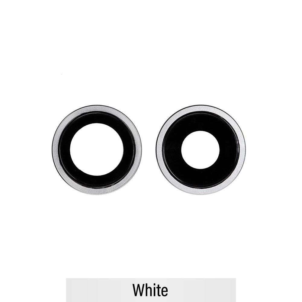 Rear Camera Lens with Bezel for iPhone 11-White Rear Camera Lens with Bezel for iPhone 11-White